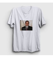 Presmono Unisex Beyaz Dead Inside Michael Scott The Office T-Shirt 345113tt (Beyaz)