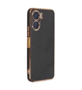 Vivo Y16 Kılıf Volet Silikon - Siyah
