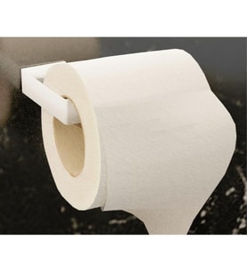 Metal Beyaz Yapışkanlı Tuvalet Kağıtlık, Yapışkanlı Wc Kağıtlık, Tuvalet Kağıdı Askısı 3M Yapışkanlı Tasarım MT73B
