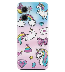 Xiaomi Redmi Note 11E Kılıf Silikon Desen Özel Seri Unicorn Mektup 1800