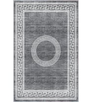 Eliana Home Baskılı, Yıkanabilir Kaymaz Taban Salon Halısı LNA0009-SD583 100x150 cm (Gri)
