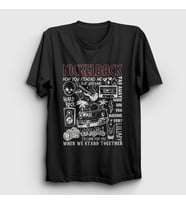 Presmono Unisex Siyah Hard Rock Nickelback T-Shirt 537910tt