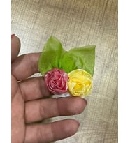 5X5 CM RENKLİ ÇİÇEKLİ YAPRAKLI BROŞ YAKA İĞNESİ TÜRBAN İĞNESİ