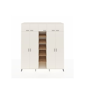 Kronos Dolap 12 Raflı 9 Kapaklı 2 Askılı 220x59x243 Aytaşı-Aytaşı/Çam