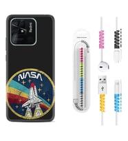 Xiaomi Redmi Note 7 8 9 Pro 10 2022 10 Pro 10S Kılıf Kablo Koruma Spiral Silikon Nasa 1326