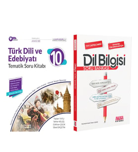 Palme Yayınları 10. Sınıf Türk Dili ve Edebiyatı Tematik ve AKM Dil Bilgisi Soru Bankası Seti 2 Kitap