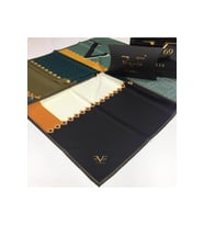 Etnik Desen Black Seri Twill Eşarp Eşarp Askısı ile Birlikte 90x90 cm Siyah Beya