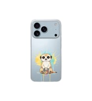 iPhone 17 Pro Max ile Uyumlu Splash Mirket Tasarımlı Şeffaf Silikon Kılıf