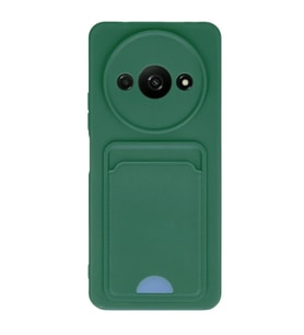 Xiaomi Redmi A3 4G Kılıf Kelvin Kartvizitli Silikon - Koyu Yeşil