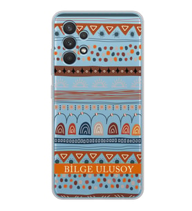 Motif Tasarımlı Şeffaf Telefon Kılıfı