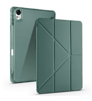 Lexroo Huawei Matepad 11.5 2025 Kılıf Tri Folding Kalem Bölmeli Standlı Kılıf - Koyu Yeşil