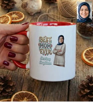 Kişiye Özel Karikatürlü Best Mom Ever Anneye Hediye Kupa Bardak Anneler Günü Hediyesi