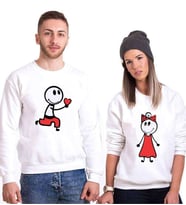 Tshirthane Aşk-I İtiraf Sevgili Kombinleri Sweatshirt Kombini (Tek Ürün Fiyatıdır.)