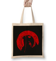 Red Sun Devilman Bez Çanta Uzun Saplı
