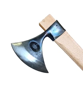 Karacasu Saplı Ay Balta 90 Cm - Dövme Çelikten