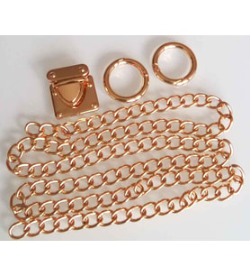Angel Çanta Aksesuar Light Gold Renk Zincir Set