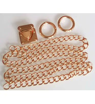Angel Çanta Aksesuar Light Gold Renk Zincir Set