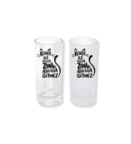 Ghostbastır Design Kedili Buzlu / Buzsuz Seçenekli Rakı Bardağı – 1 Adet Şık Sunum Bardağı 0153