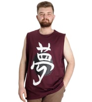 Mode XL Büyük Beden Erkek Atlet TOKYO 23008 Mürdüm