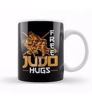 Cute & Funny Free Judo Hugs MMA Mixed Martial Arts Kupa Bardak Porselen