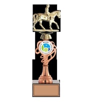 ODAK KUPA - Figürlü Kupalar - At / Binici Figürlü Kupalar FG-034 C - 33 cm