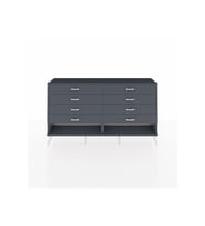 Arges Konsol 8 Çekmeceli  176x30x99 Antrasit-Antrasit