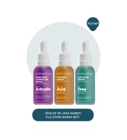 Dermoend 3'lü serum seti (Mor-Yeşil)