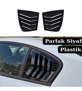 Fiat Egea Kelebek Cam Kaplama Vizörü Parlak Siyah