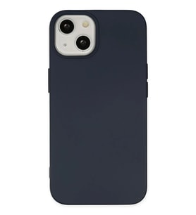 iPhone 14 Plus Kılıf Nano içi Kadife Silikon - Lacivert