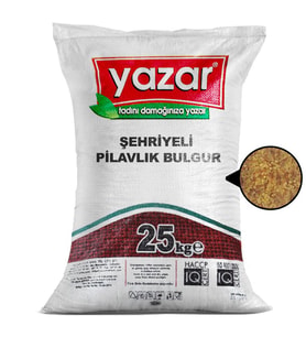 Yazar Şehriyeli Pilavlık Bulgur 25 Kg.