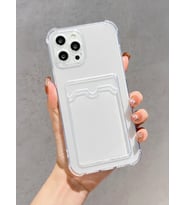 Apple iPhone 11 Pro Transparent Kartlıklı Antişok Kılıf Şeffaf