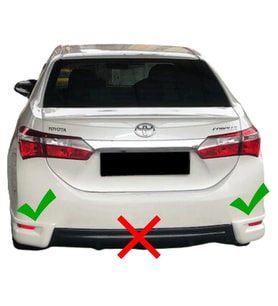 Toyota Corolla Arka Flap Sağ Sol (Plastik) (Standart)