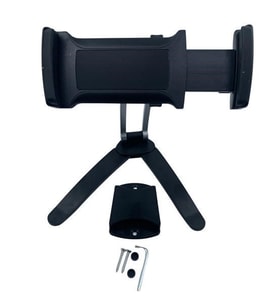 360 Derece Dönebilen Mutfak Masaüstü Telefon Tablet Tutucu Ayarlanabilir Esnek Ayaklı Metal Gövdeli (4915)