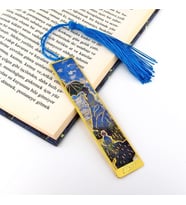Claude Monet Şemsiyeli Kadın Tablo Sanat Metal Ayraç Kitap Ayracı AY079