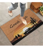 Valerine Life Good Bye Gün Batımı Kapı Önü Paspası 45x70cm (Kahverengi)