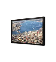 Kuş Bakışı İstanbul Çerçeveli Mdf Tablo