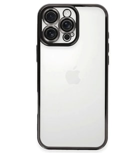 Newface Apple iPhone 16 Pro Max Kılıf Razer Lensli Silikon - Siyah