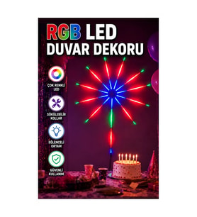 Modüler RGB LED Duvar Aydınlatması – Sökülebilir Kollu Uygulama Kontrollü