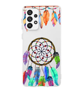 PrintiFy Samsung Galaxy A73 ile Uyumlu 1mm Slim Fit Nazar Boncuğu 6 Baskılı Şeffaf  Kılıf