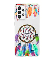 PrintiFy Samsung Galaxy A73 ile Uyumlu 1mm Slim Fit Nazar Boncuğu 6 Baskılı Şeffaf  Kılıf