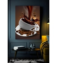 KAHVE 4 KANVAS TABLO EV DUVAR SALON OFİS DÜKKAN HEDİYELİK DEKARASYON SÜSÜ