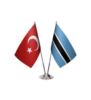 Bostvana İkili Masa Bayrağı