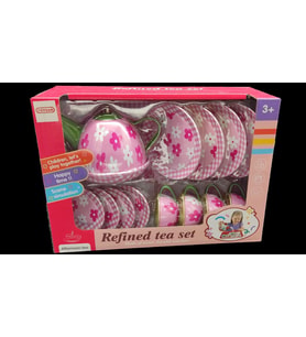Toysan Metal Çiçekli 14 Parça Çay Seti 966-D2