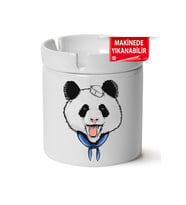 Panda Baskılı Porselen At-Söndür Küllük