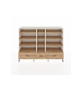 Hyperion Dolap 12 Raflı 3 Çekmeceli  220x44x163 Aytaşı-Çam