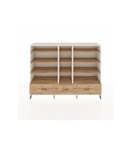 Hyperion Dolap 12 Raflı 3 Çekmeceli  220x44x163 Aytaşı-Çam