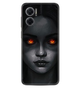 Xiaomi Redmi Note 11E Kılıf Resimli Desenli Silikon Platinium Series Dark Woman 1887