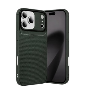 Apple iPhone 17 Pro Auto Focus Karbon Kapak - Koyu Yeşil