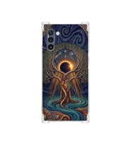 PrintiFy Samsung Galaxy Note10 ile Uyumlu Simya Serisi Kozmik Denge Tasarımlı Uv Baskılı Köşe Korumalı Antişok Kılıf