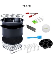 Yui,Xiaomi,Philips,Karaca,Arzum,Tefal,Kumtel Uyumlu 6.5 Litre Hava Fritözü 12'li Yedek Parça Seti